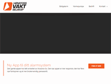 Tablet Screenshot of honefoss-vaktselskap.no
